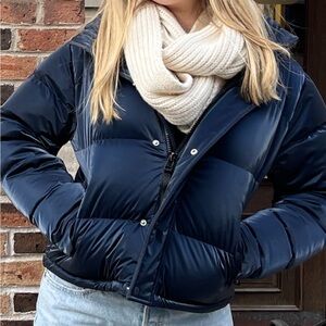 Aritzia Super Puff Shorty Liquid Shine